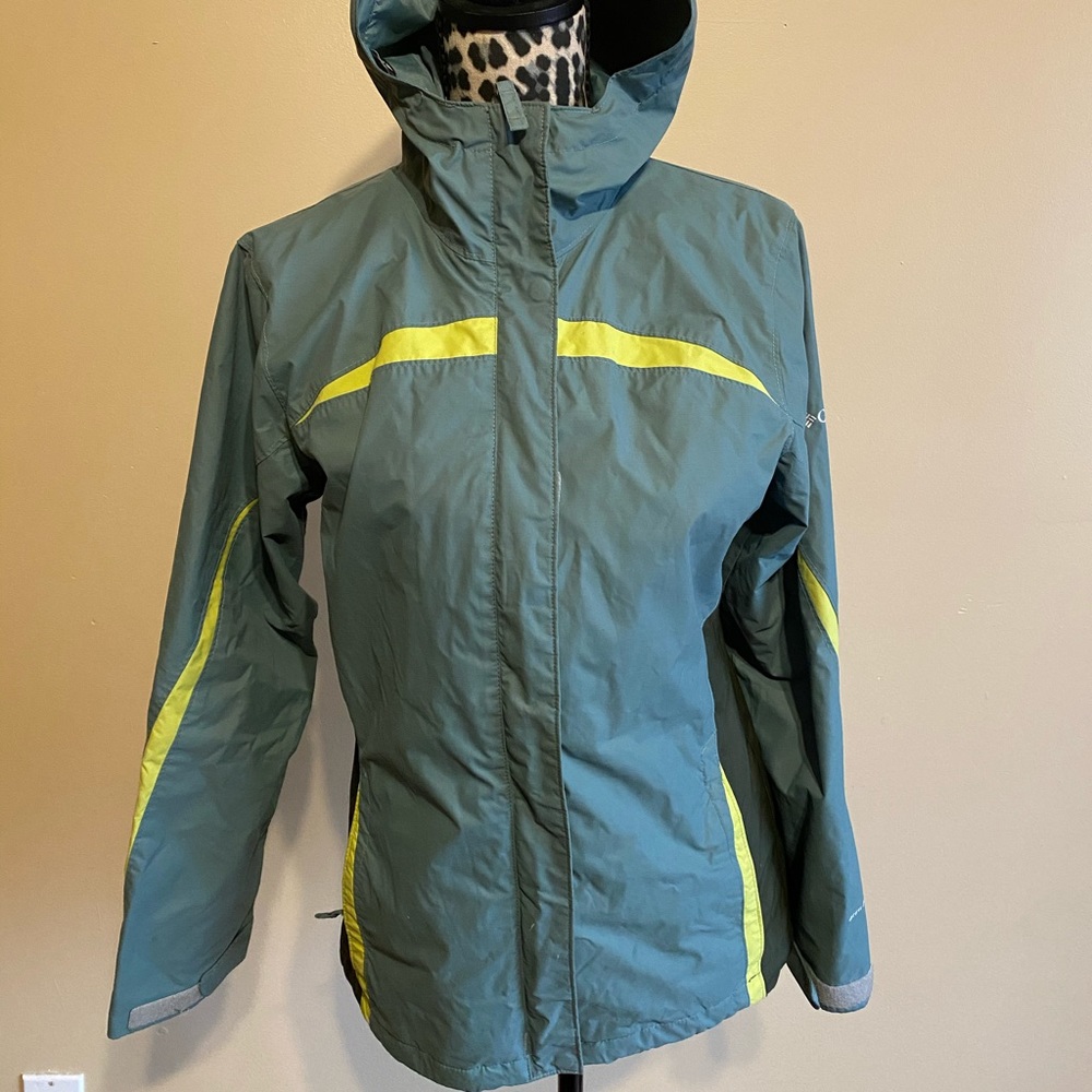 COLOMBIA SPORTSWEAR JACKET GREEN & BLUE